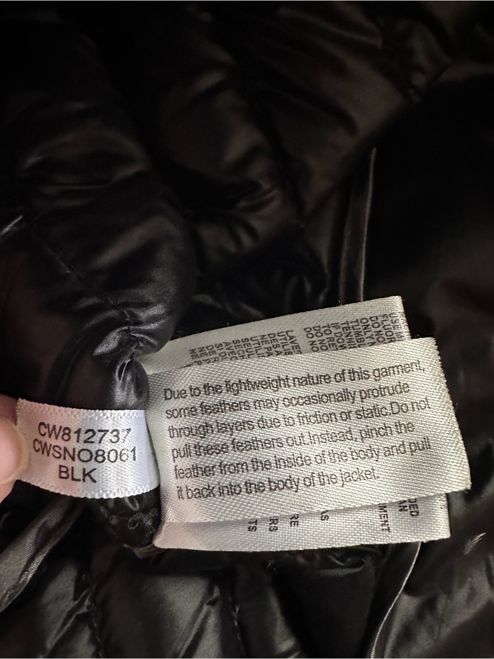 Calvin Klein XL Black Packable Premium Down Long Puffer Coat Hooded - Picture 7 of 11